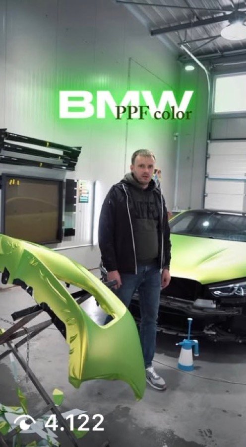 SV Auto Garage reel — BMW PPF colour